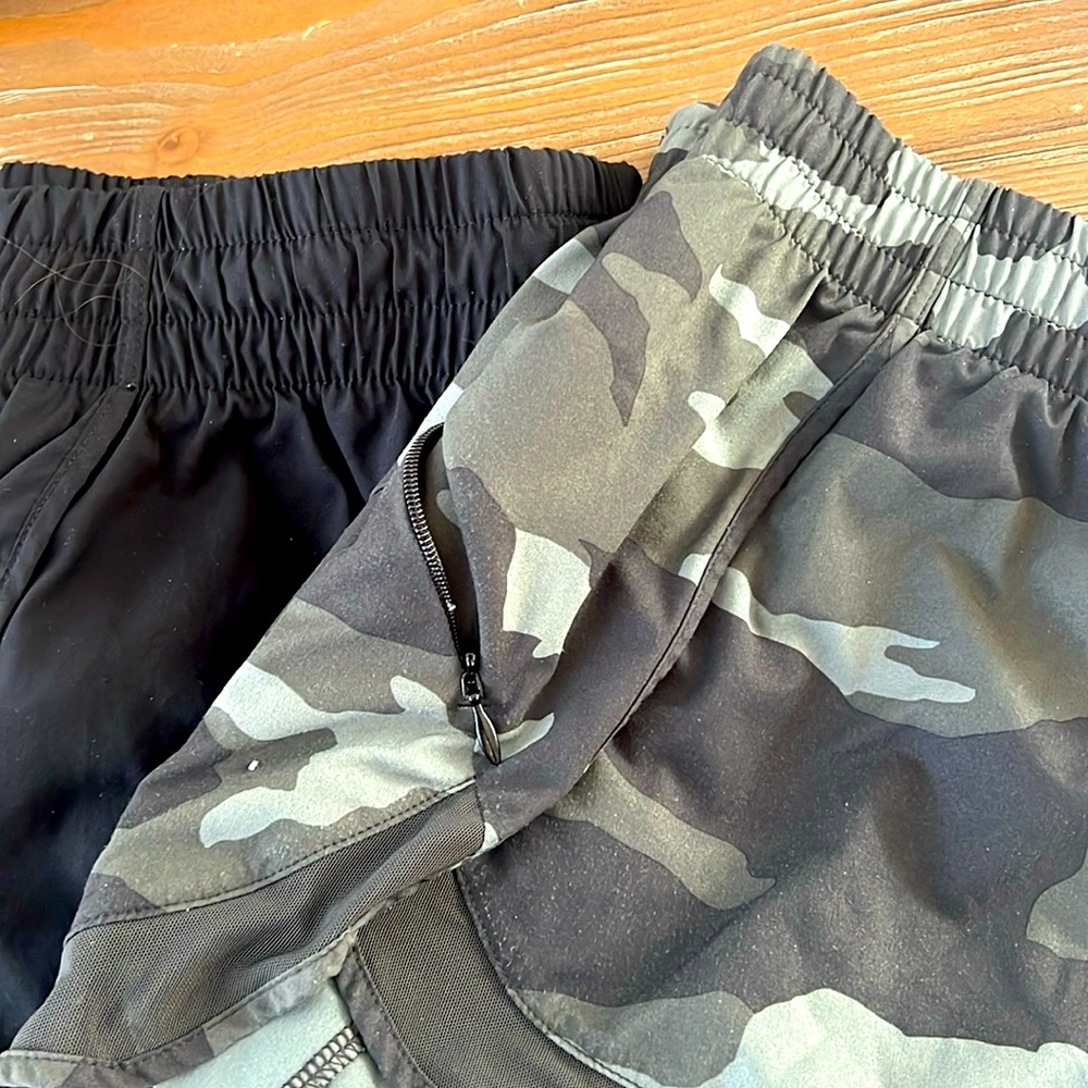 Athleta shorts-small, black/camo